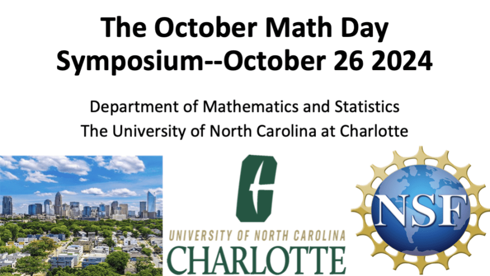 October Math Day Symposium October 26th, 2024 - Department of ...